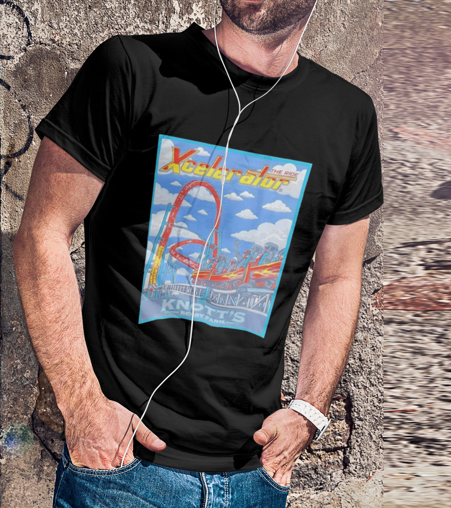 Knott's Berry Farm Xcelerator The Ride Roller Adventure T-Shirt