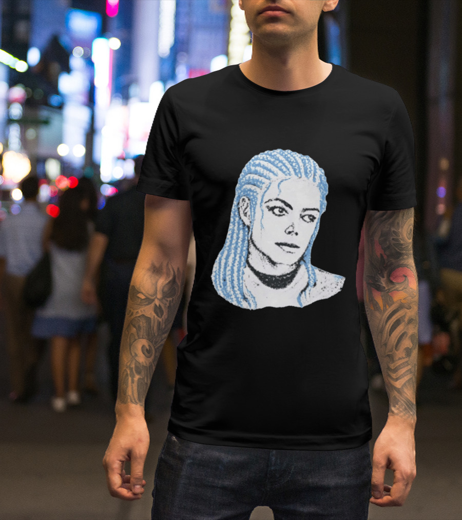 Iceman And MJ Braided Style Fusion T-Shirt