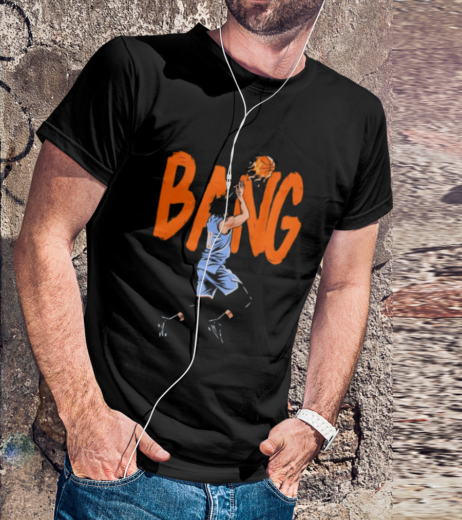 Jalen Brunson New York Knicks Bang Bang Basketball Action T-Shirt