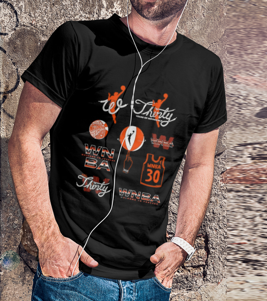 WNBA Thirty Years Impossible Leagues 30th Season Celebration T-Shirt