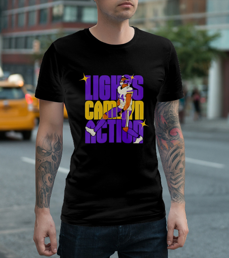 Lights Camryn Action Minnesota Vikings Player 14 T-Shirt