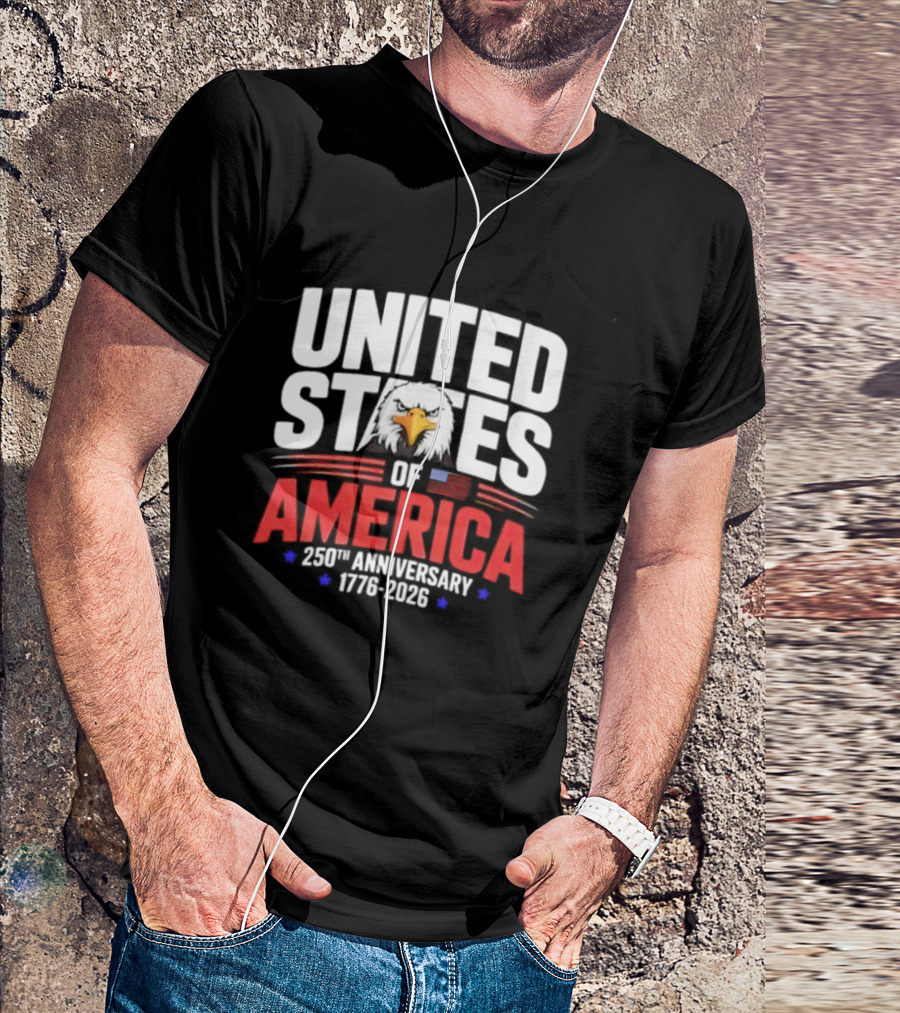 United States Of America 250th Anniversary 1776 2026 Celebration T-Shirt