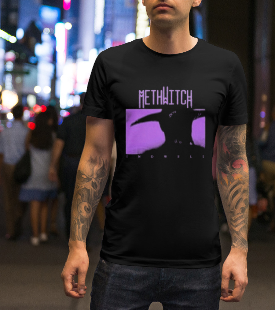 Methwitch Digital Well Records Indwell Mirror T-Shirt