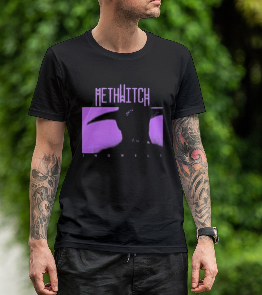 Methwitch Digital Well Records Indwell Mirror T-Shirt