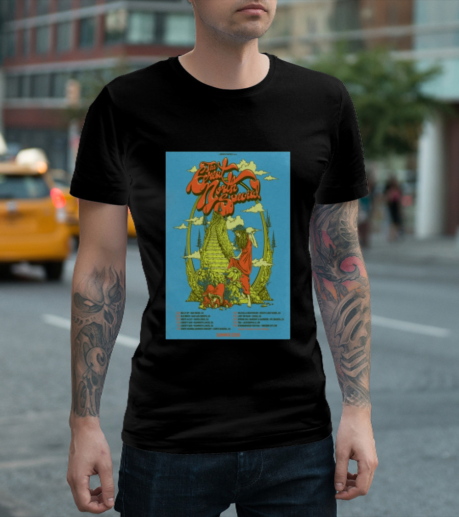 The Great North Special Tour 2026 Uncle John's New Haven Liberty Hall Fillmore West Shrine Auditorium Hollywood Events T-Shirt