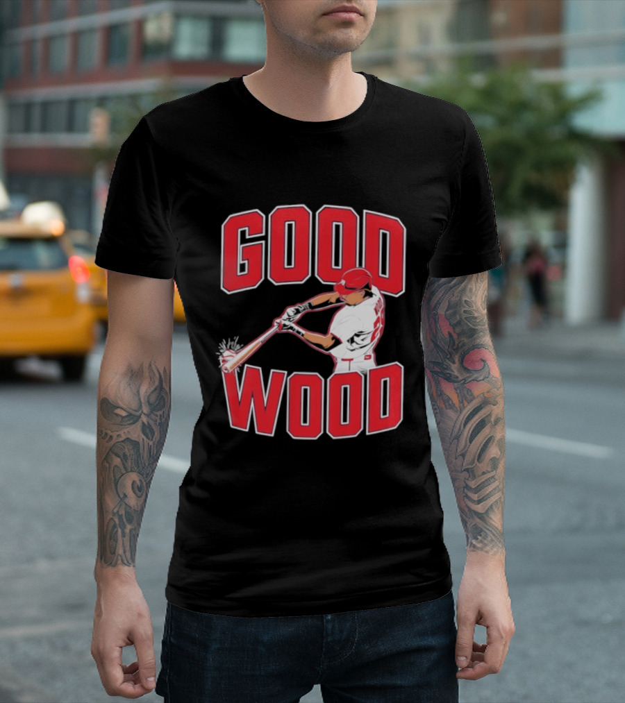Washington Baseball James Wood Good Wood Slugger Swing T-Shirt