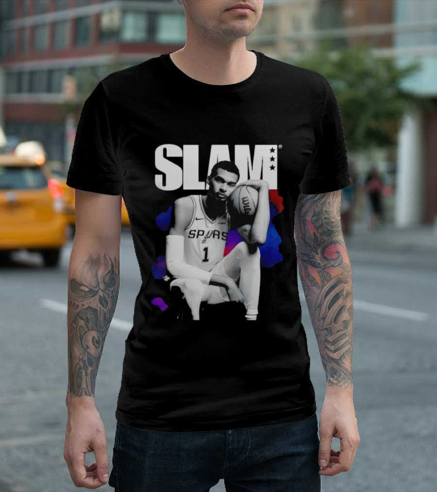 SLAM Victor Wembanyama Spurs Basketball T-Shirt