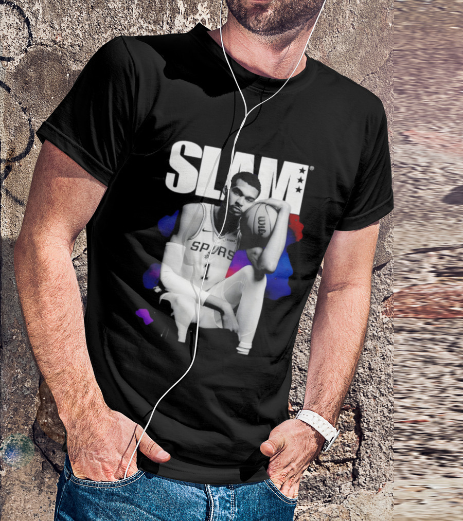 SLAM Victor Wembanyama Spurs Basketball T-Shirt