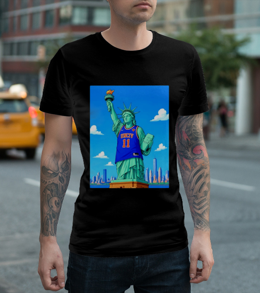 UNCIV 11 Jersey On Statue Of Liberty New York Knicks T-Shirt