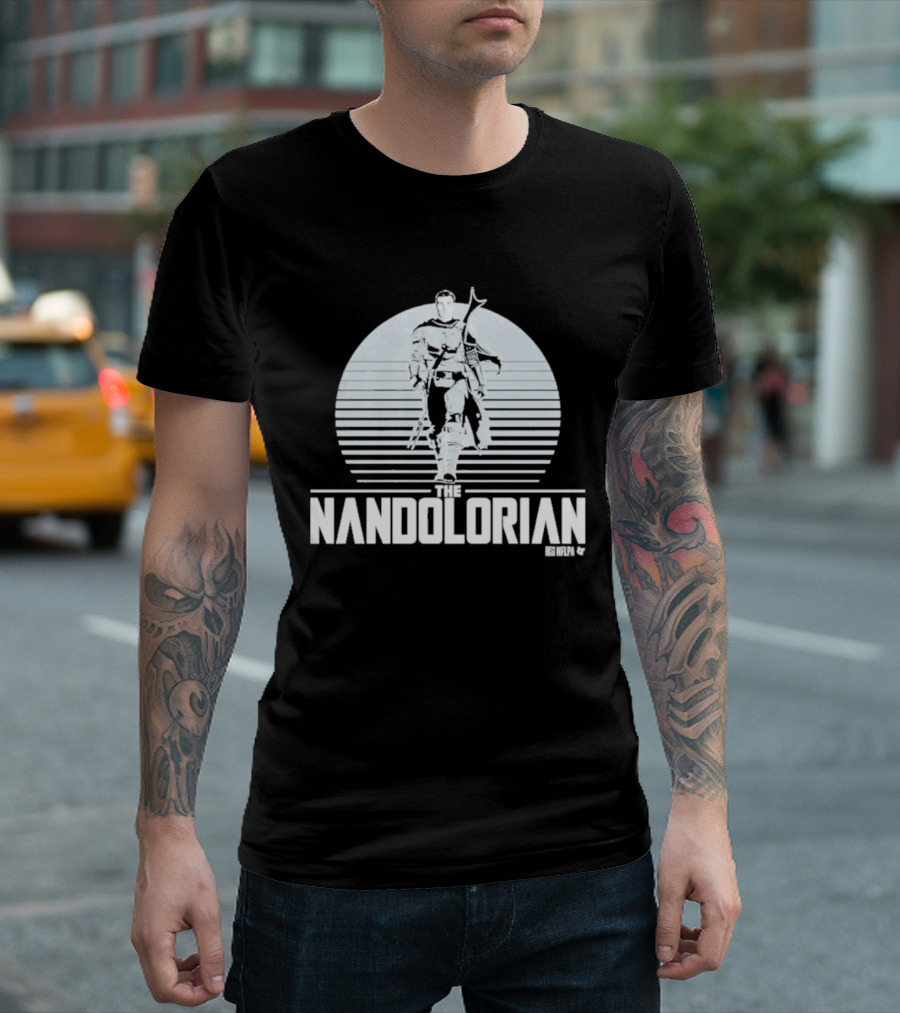 The Nandolorian Fernando Mendoza Mandalorian Parody Star Wars T-Shirt