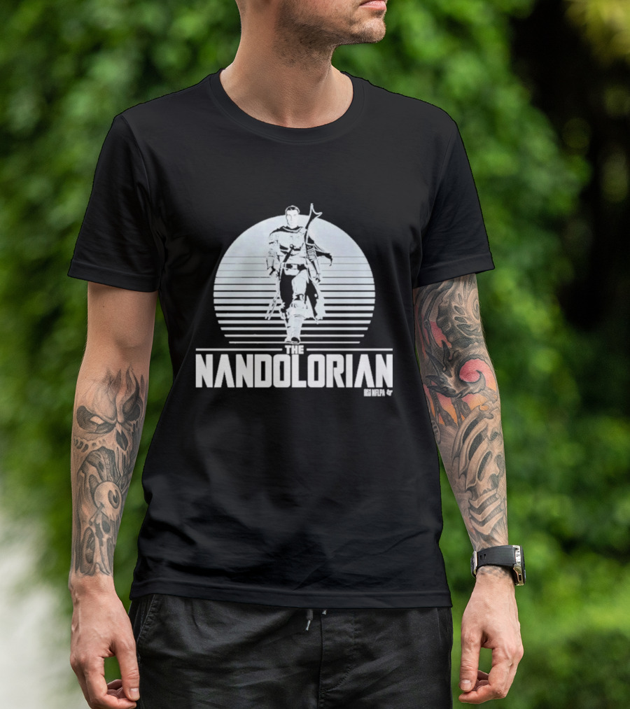 The Nandolorian Fernando Mendoza Mandalorian Parody Star Wars T-Shirt