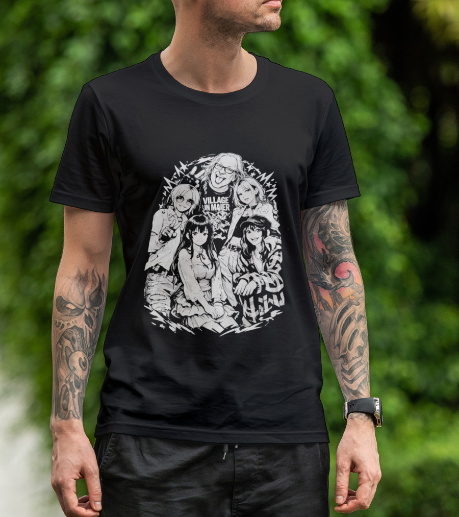 Andrew WK Village Maier Anime Characters T-Shirt