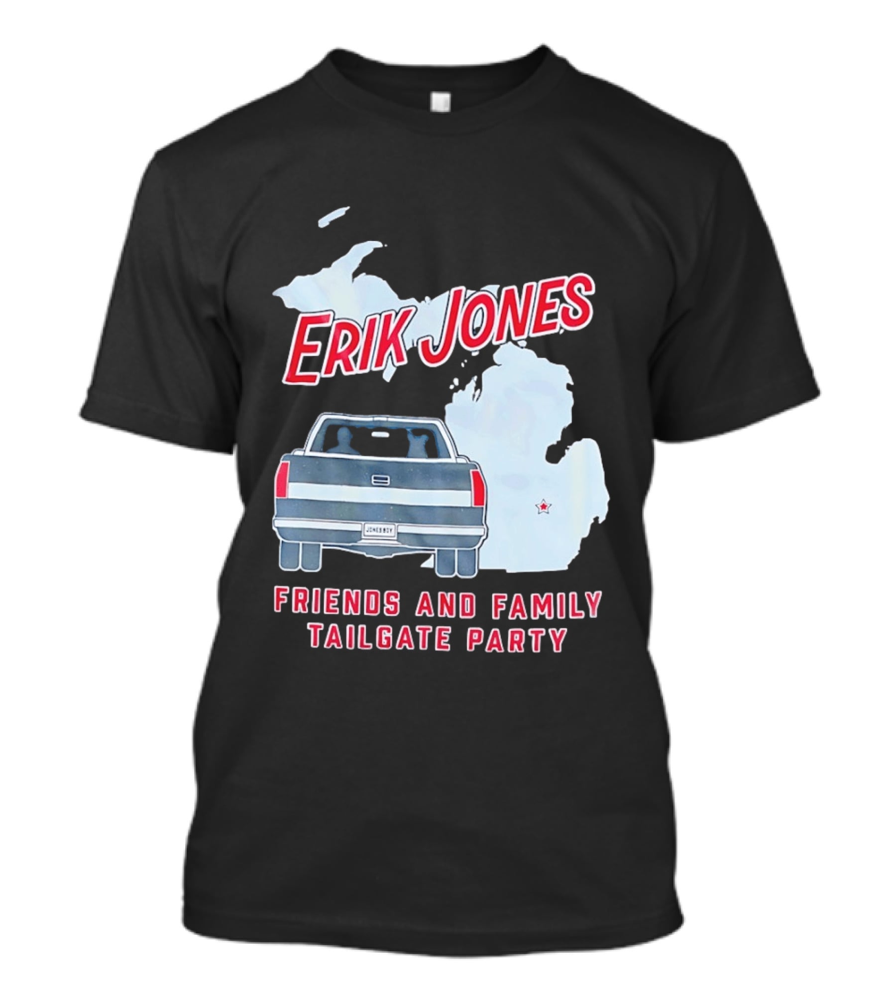 Erik Jones Friends And Family Tailgate Party Jonesboy Legacy Michigan T-Shirt
