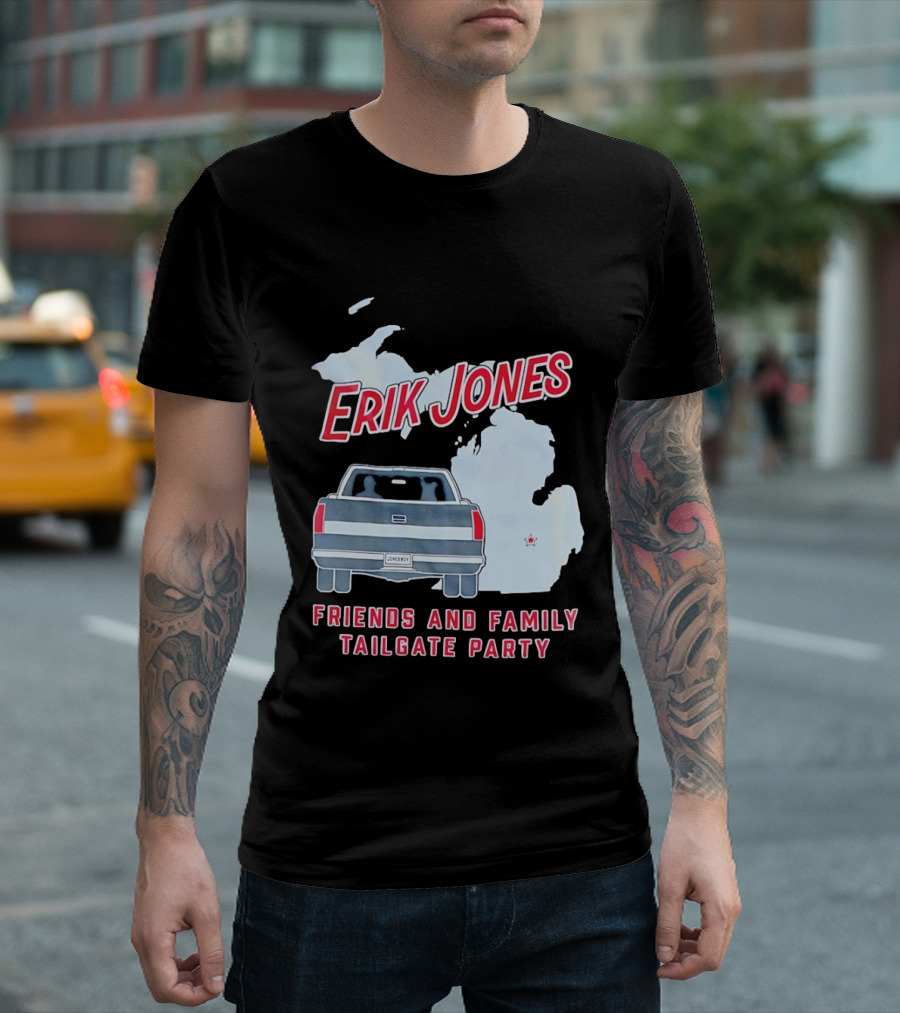 Erik Jones Friends And Family Tailgate Party Jonesboy Legacy Michigan T-Shirt