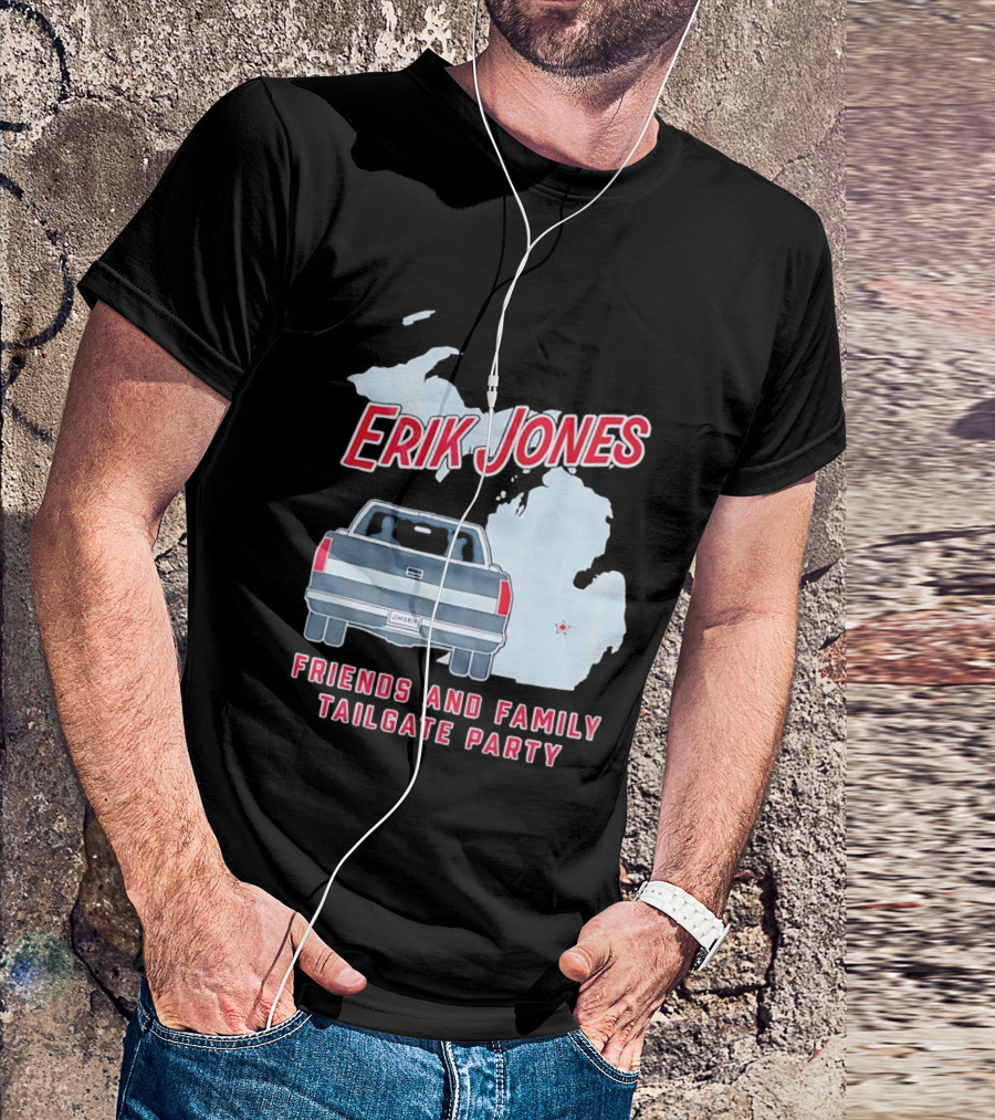 Erik Jones Friends And Family Tailgate Party Jonesboy Legacy Michigan T-Shirt