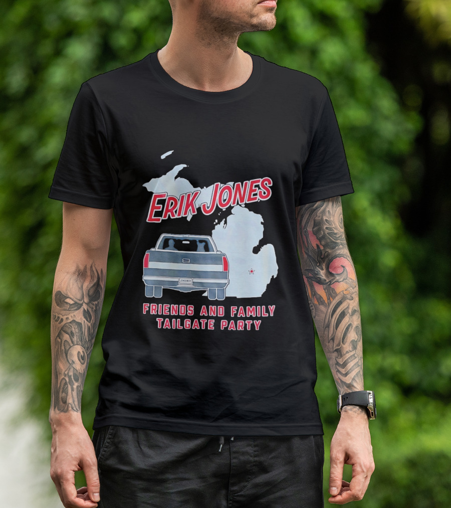 Erik Jones Friends And Family Tailgate Party Jonesboy Legacy Michigan T-Shirt