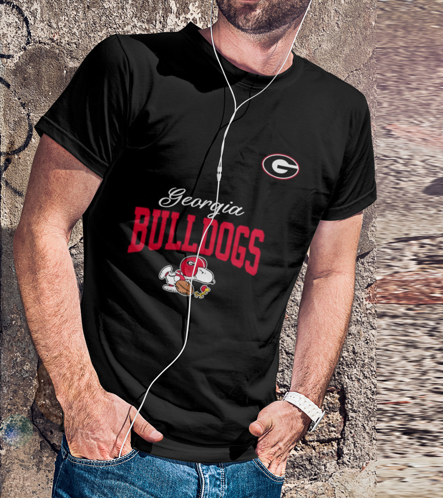 Georgia Bulldogs Snoopy Woodstock Forever Not Just When We Win T-Shirt