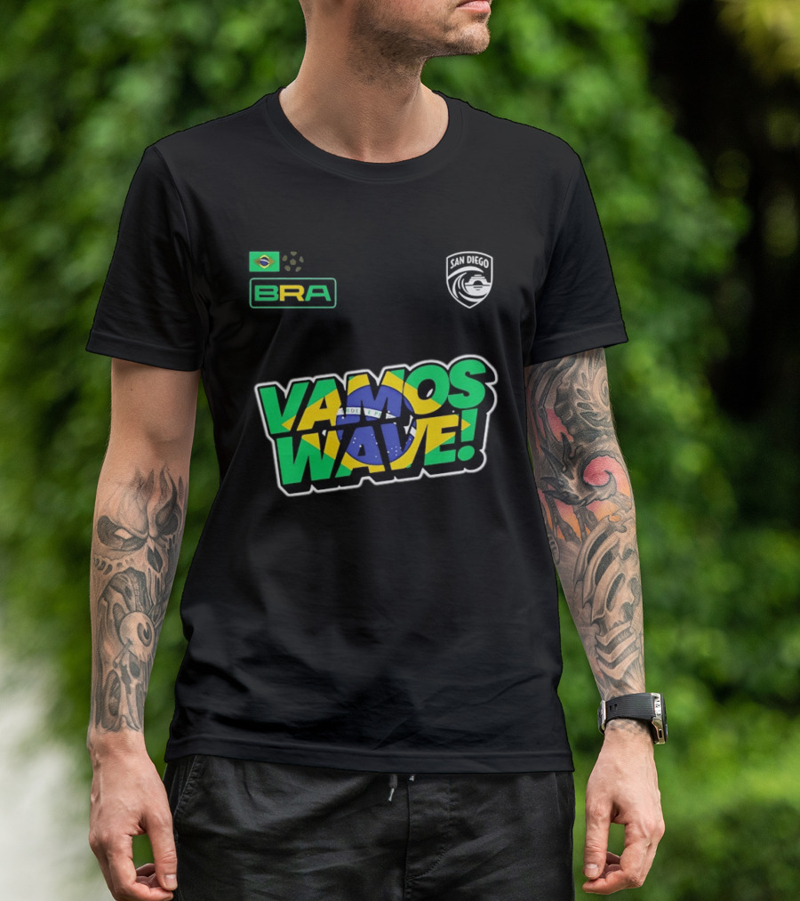 Brazil Vamos Wave San Diego Wave FC 2026 T-Shirt