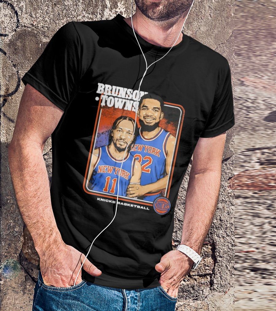 New York Knicks Brunson Towns Stepbrothers 32 11 T-Shirt
