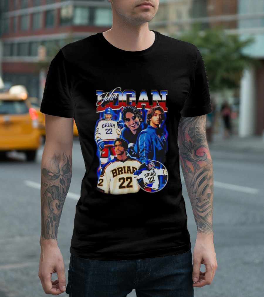 John Logan Briar 22 Hockey Collage T-Shirt