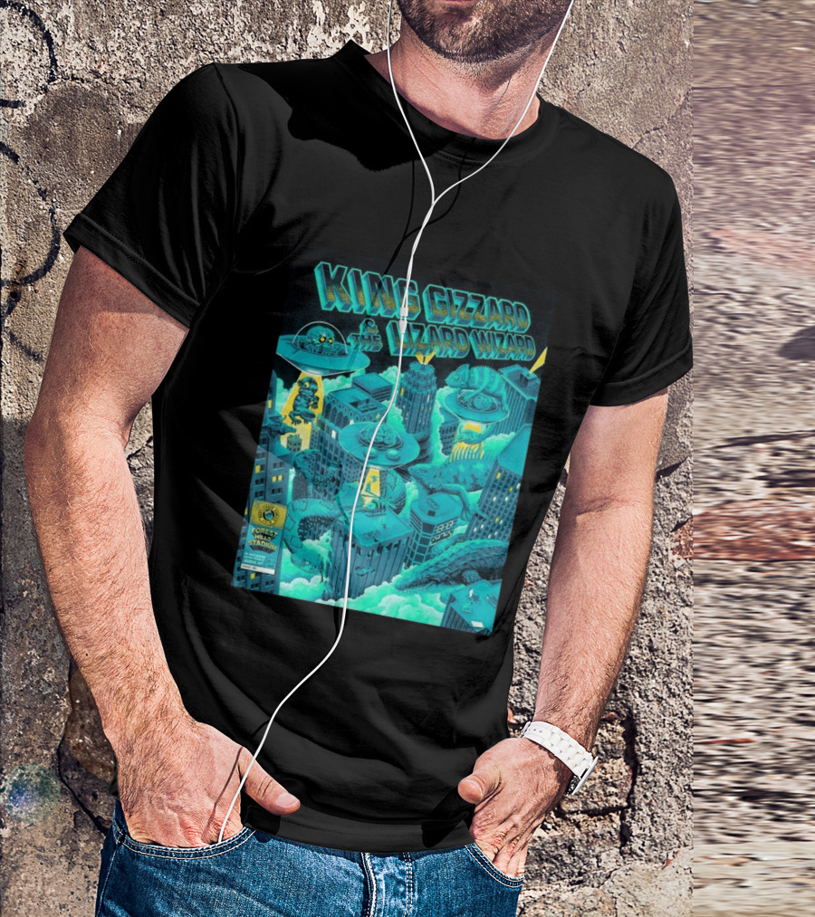King Gizzard And The Lizard Wizard Forest Hills Stadium New York 2026 Event Reptilians Vs Alienoids August 20 21 T-Shirt