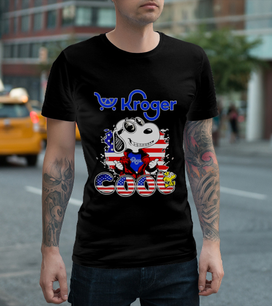 Kroger Snoopy USA Cool 250th Celebration T-Shirt