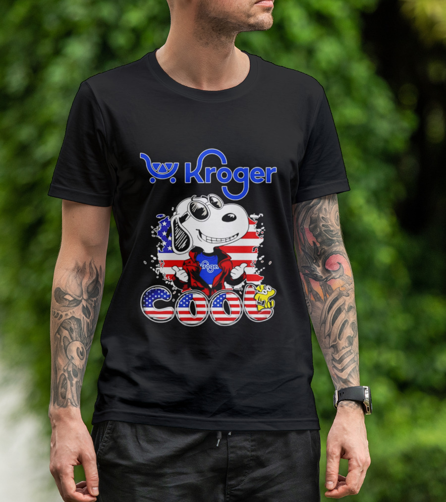 Kroger Snoopy USA Cool 250th Celebration T-Shirt