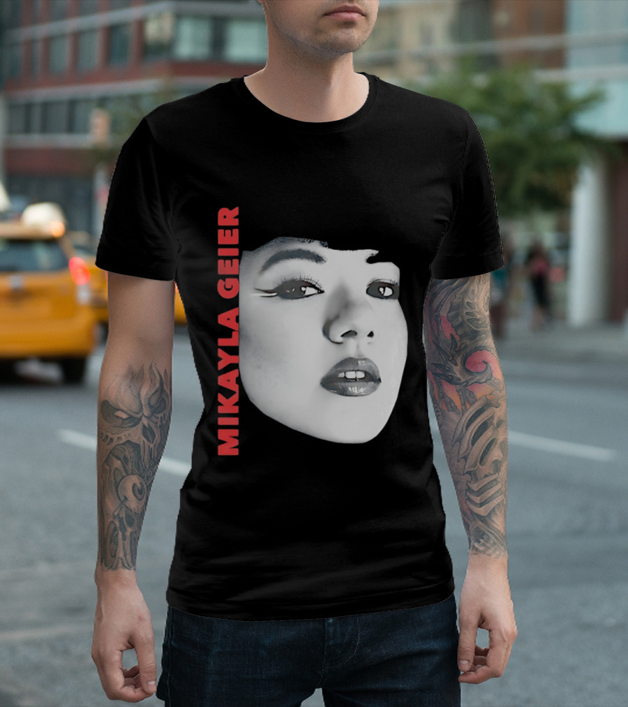 Mikayla Geier UK Tour Bold Monochrome T-Shirt