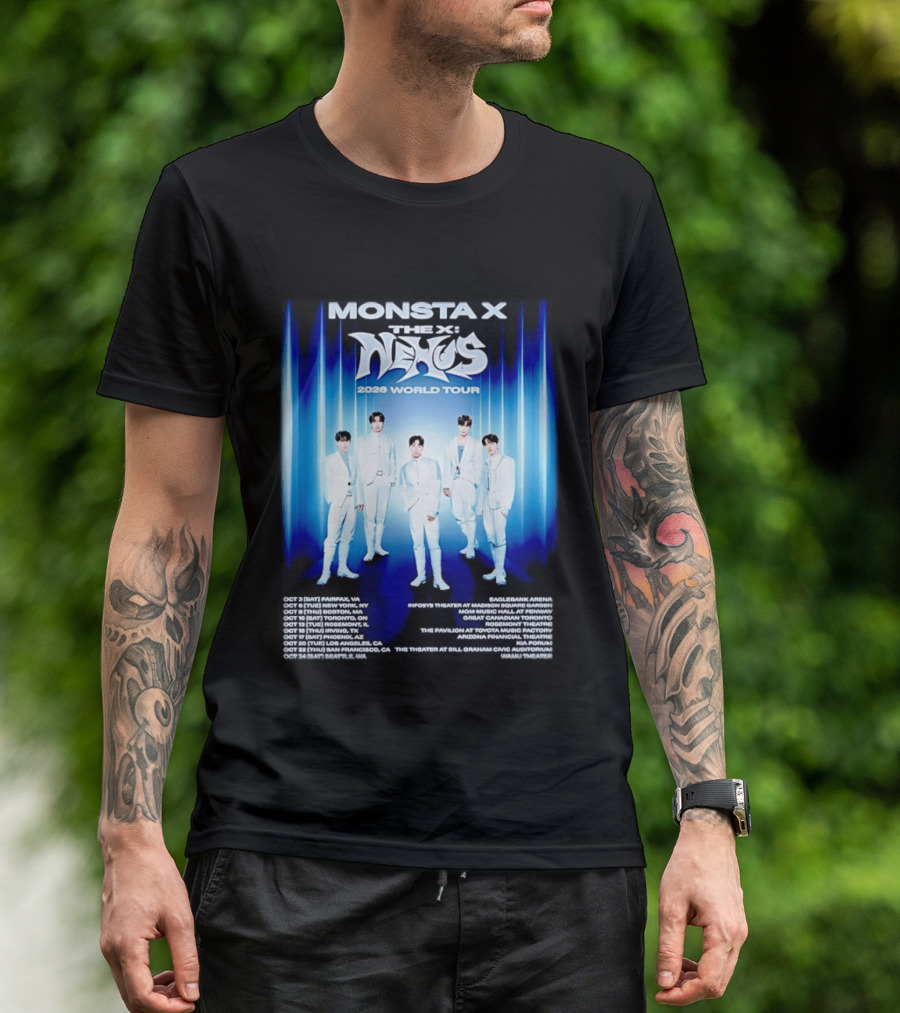 Monsta X The X Nexus 2026 World Tour Dates And Venues T-Shirt