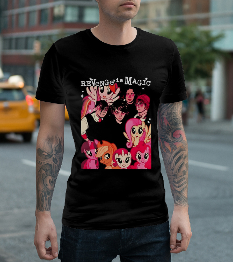 My Chemical Romance My Little Pony Revenge Is Magic Crossover Mashup T-Shirt