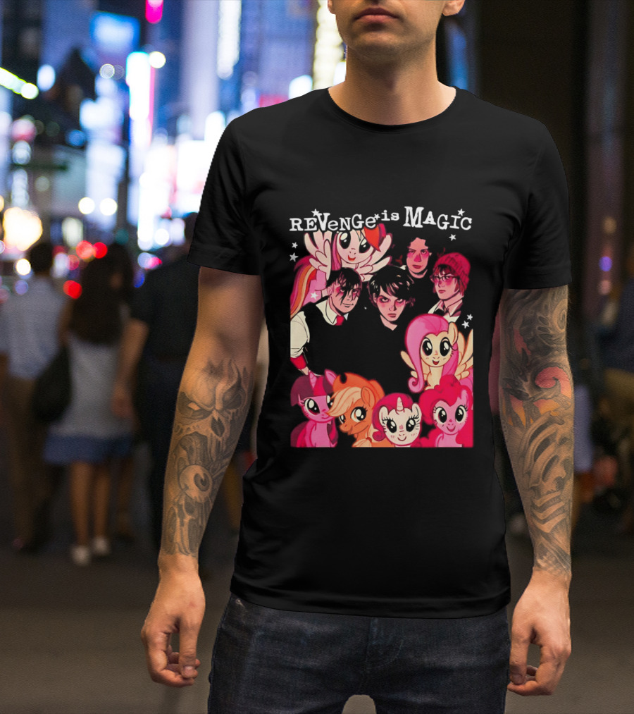 My Chemical Romance My Little Pony Revenge Is Magic Crossover Mashup T-Shirt