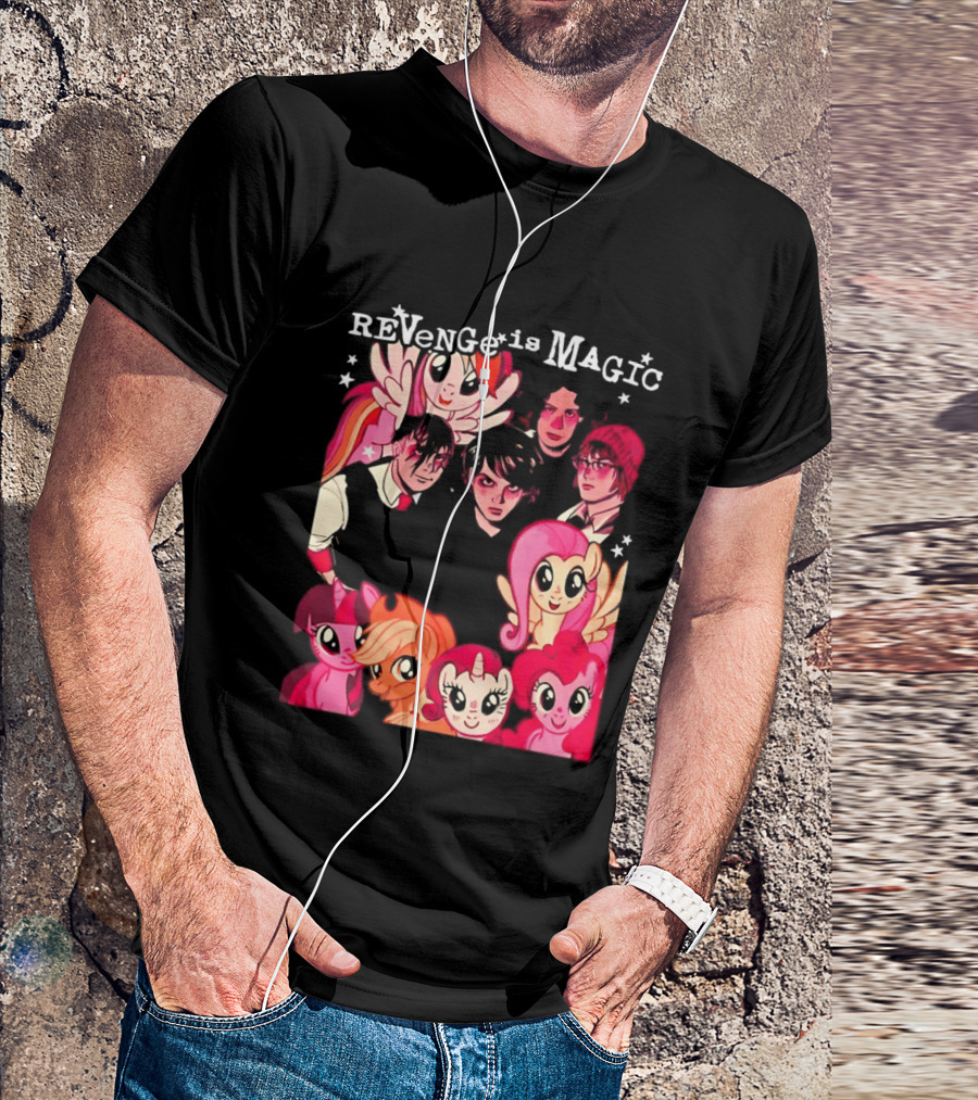 My Chemical Romance My Little Pony Revenge Is Magic Crossover Mashup T-Shirt