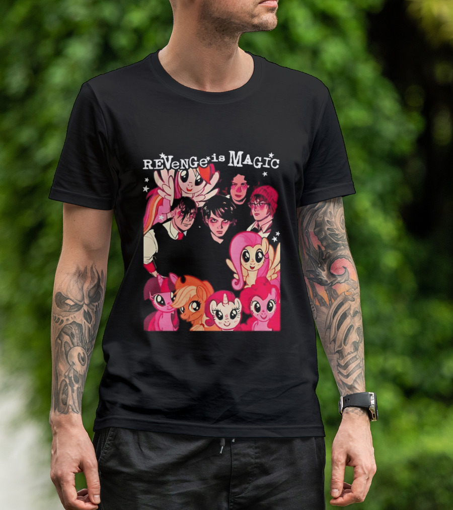 My Chemical Romance My Little Pony Revenge Is Magic Crossover Mashup T-Shirt