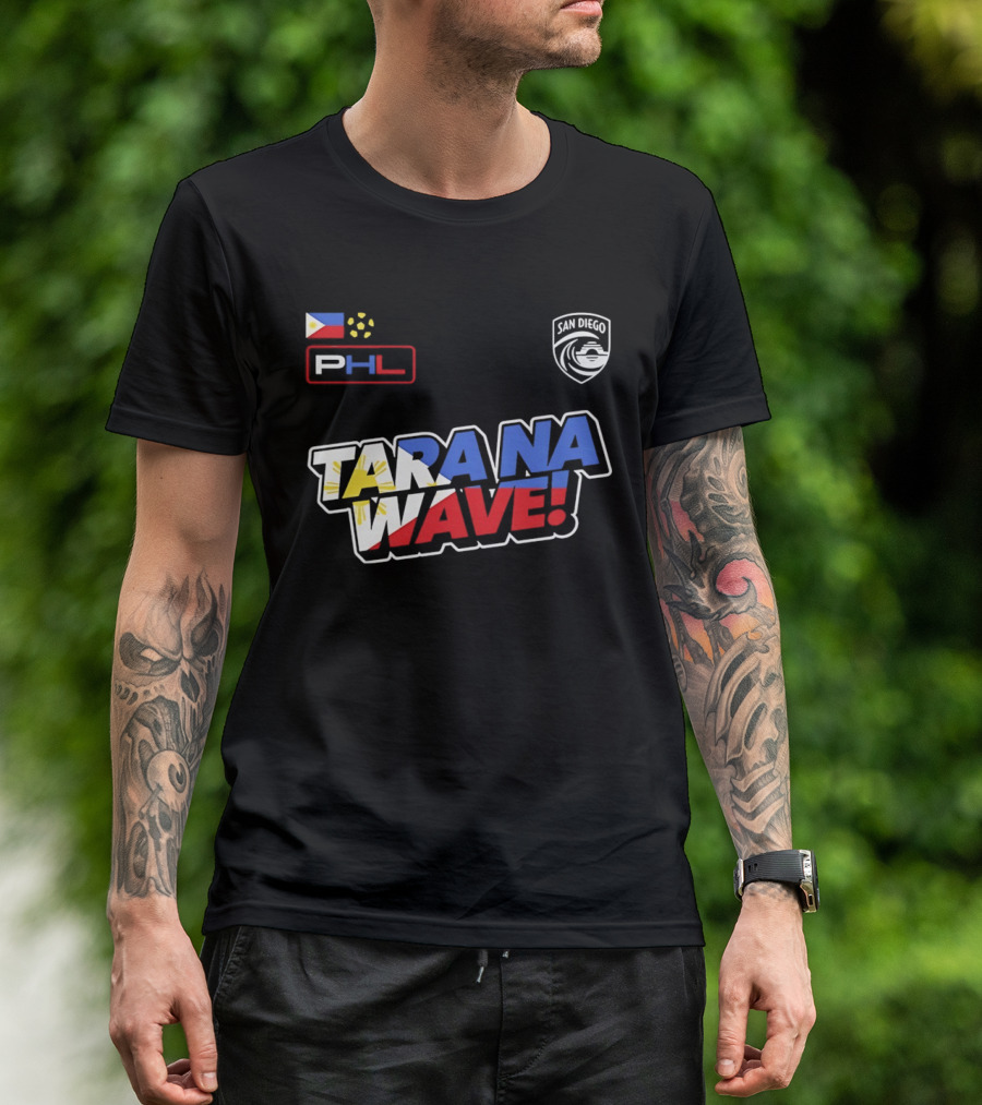 Philippines PHL San Diego Wave FC 2026 Tara Na Wave T-Shirt