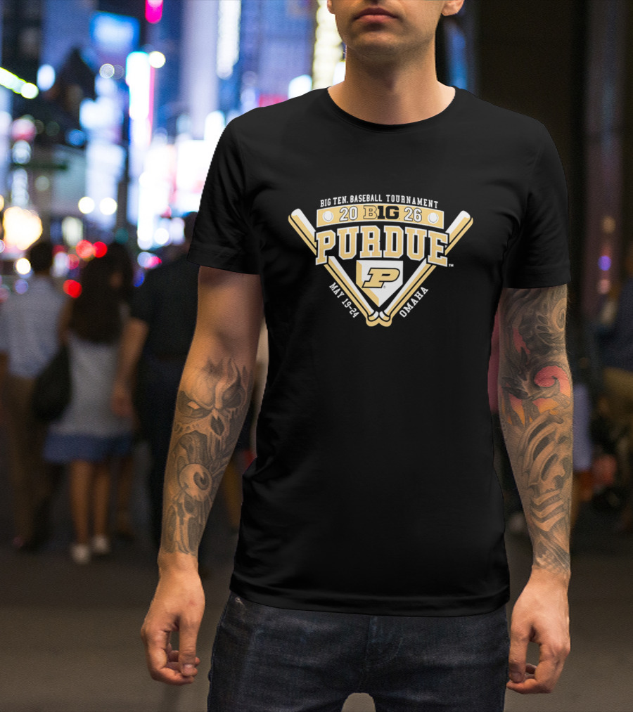 2026 Purdue Boilermakers Big Ten Baseball Tournament Omaha May 18 24 T-Shirt