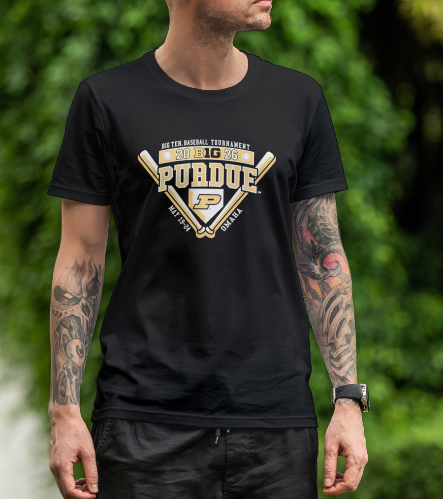 2026 Purdue Boilermakers Big Ten Baseball Tournament Omaha May 18 24 T-Shirt