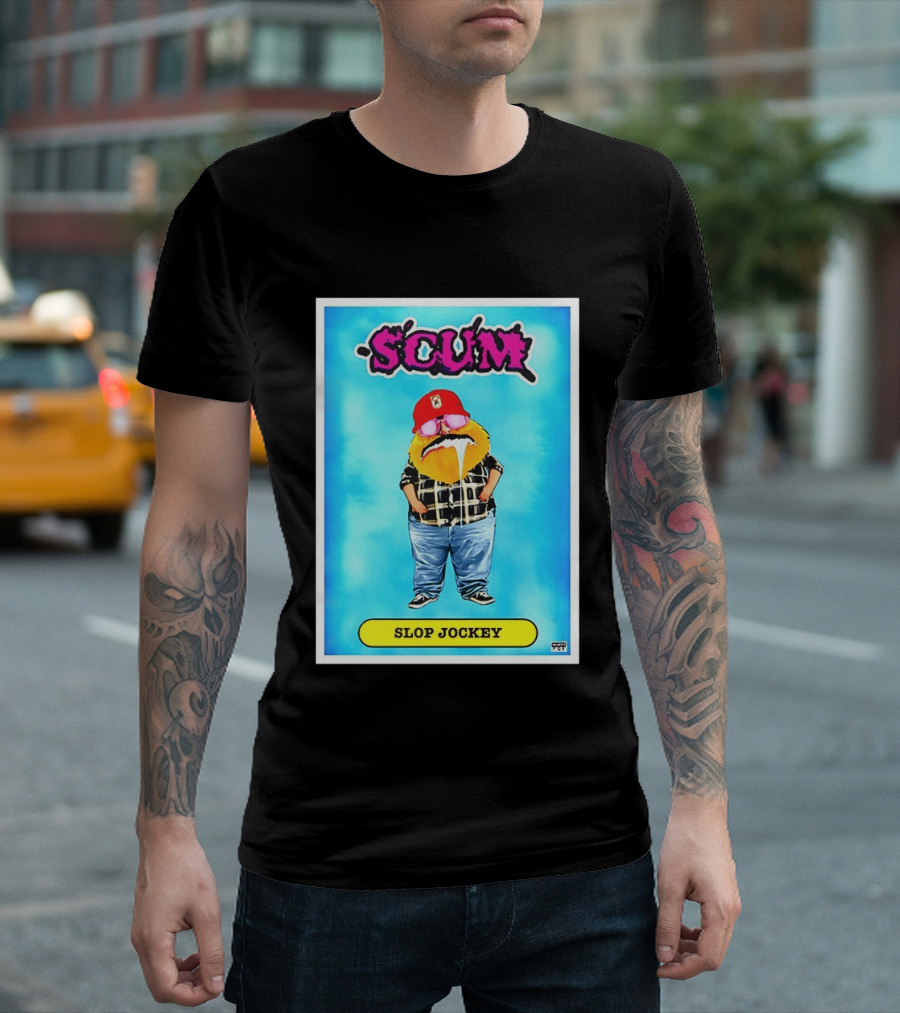 SCUM Slop Jockey Trading Card Gritty T-Shirt