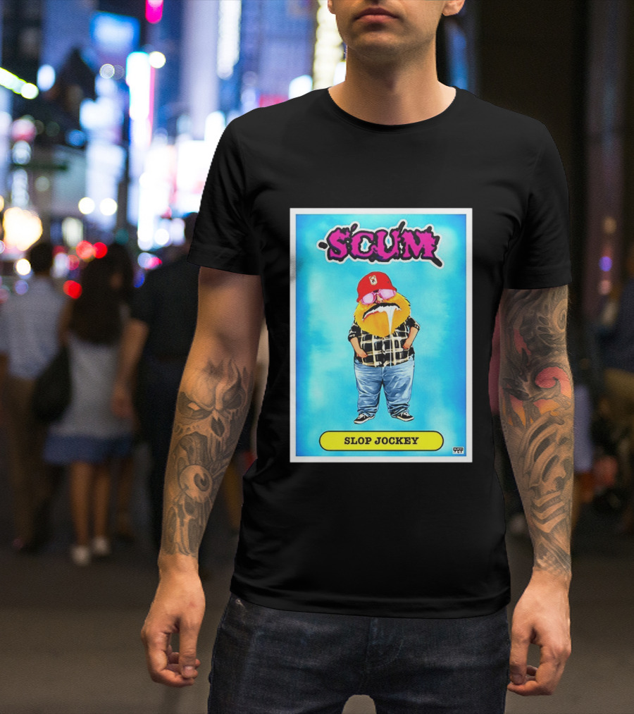 SCUM Slop Jockey Trading Card Gritty T-Shirt