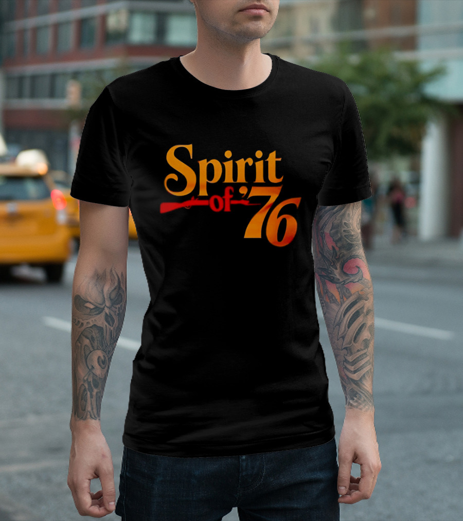 Spirit Of 76 American Revolution Independence Day USA T-Shirt