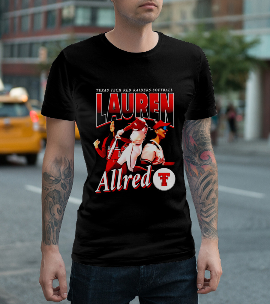 Texas Tech Red Raiders Softball Lauren Allred Team T-Shirt
