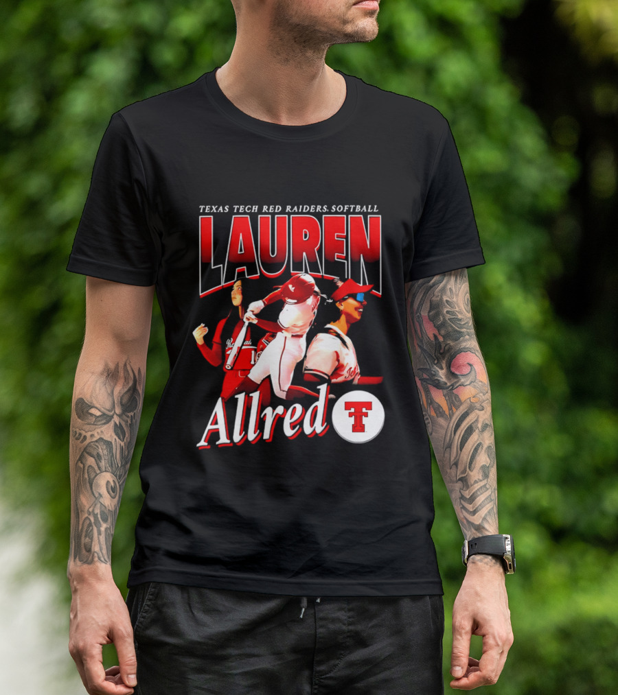 Texas Tech Red Raiders Softball Lauren Allred Team T-Shirt