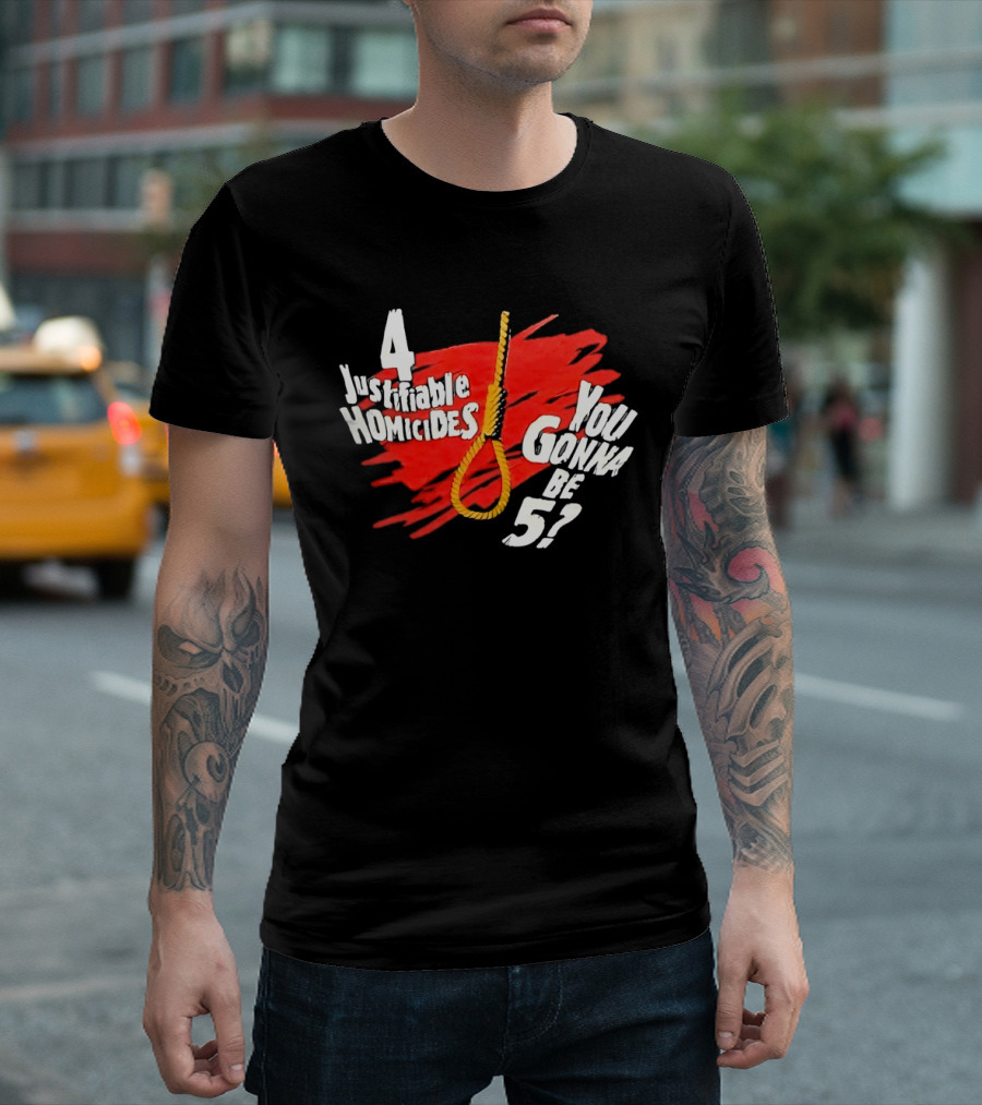 The Undertaker 4 Justifiable Homicides You Gonna Be 5 Noose Red T-Shirt