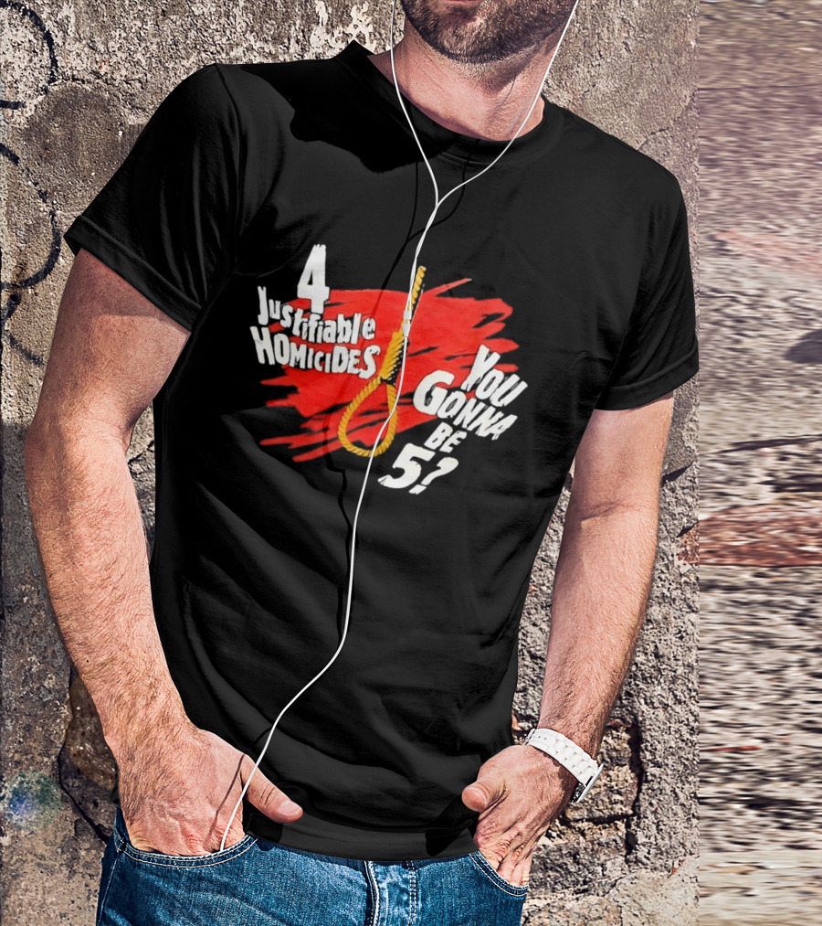 The Undertaker 4 Justifiable Homicides You Gonna Be 5 Noose Red T-Shirt
