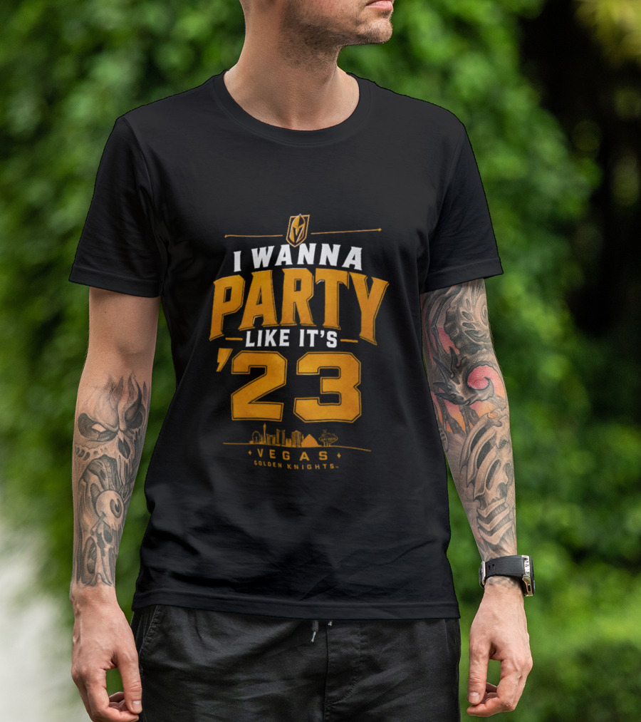 Vegas Golden Knights I Wanna Party Like It's 23 Celebration T-Shirt