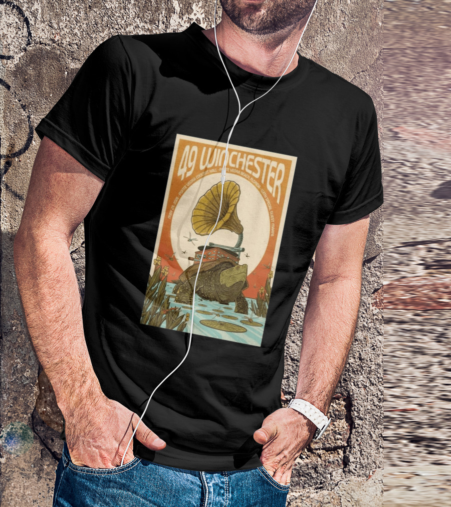 49 Winchester May 29 2026 Ponte Vedra Concert Hall Florida Vintage Phonograph Tortoise T-Shirt