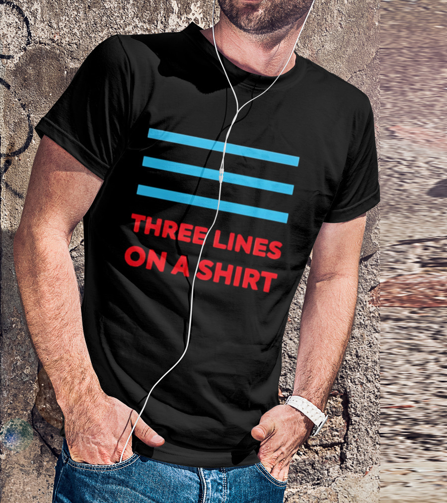 Three Lines On A England Europe T-Shirt