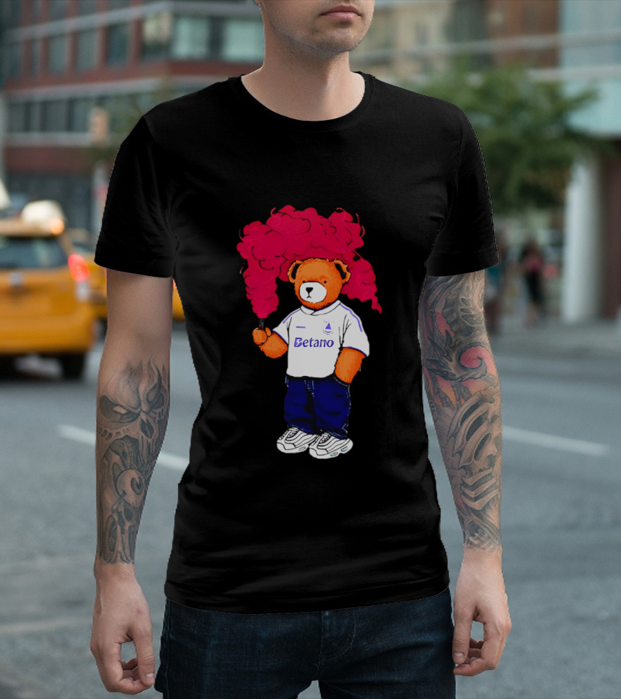 Betano FC Pickles Bears Character Holding Red Smoke T-Shirt