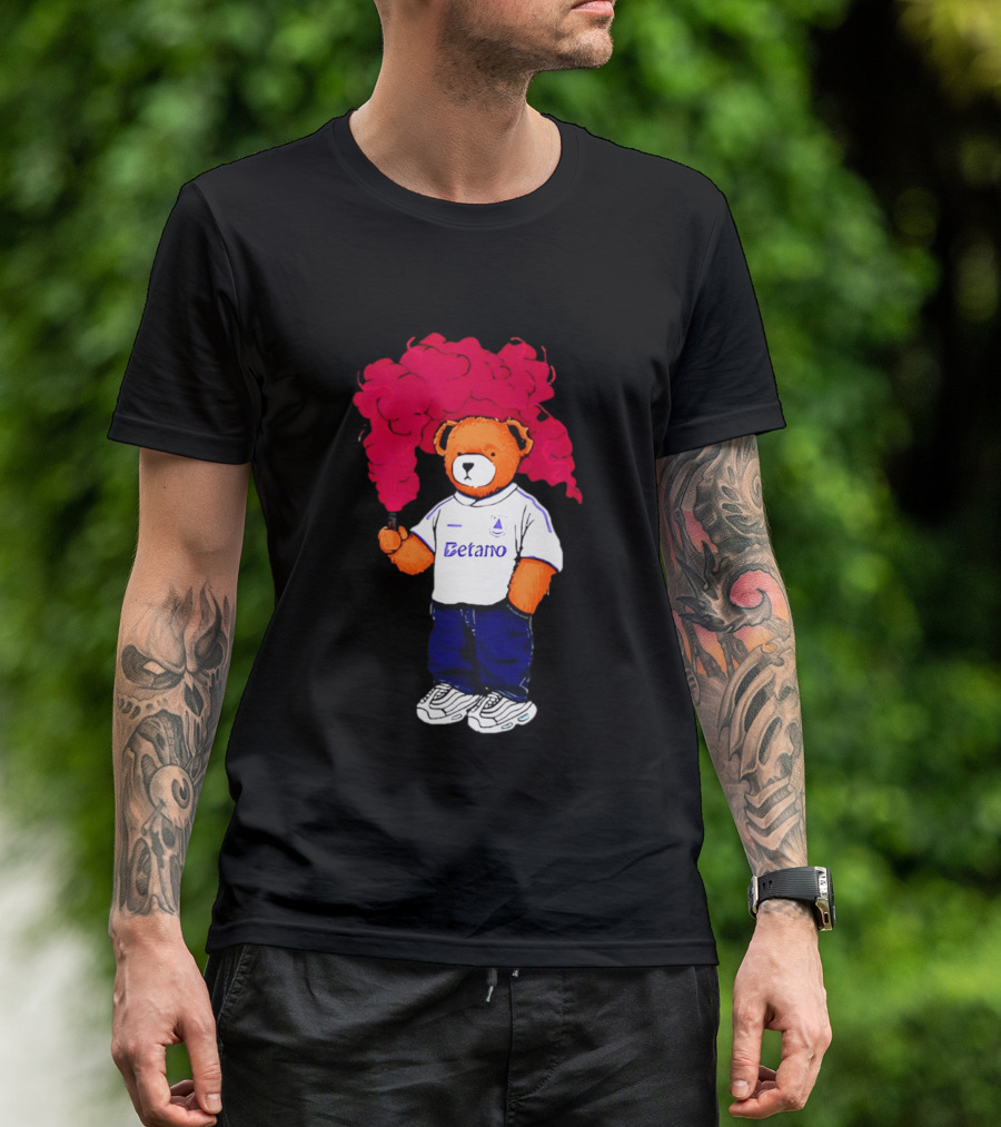 Betano FC Pickles Bears Character Holding Red Smoke T-Shirt
