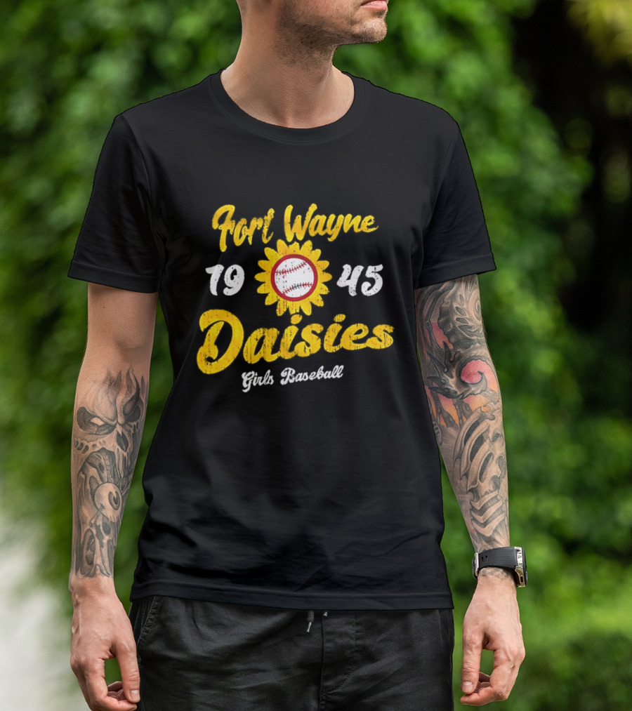 Fort Wayne Daisies 1945 Girls Baseball All American Girls Professional Baseball League T-Shirt