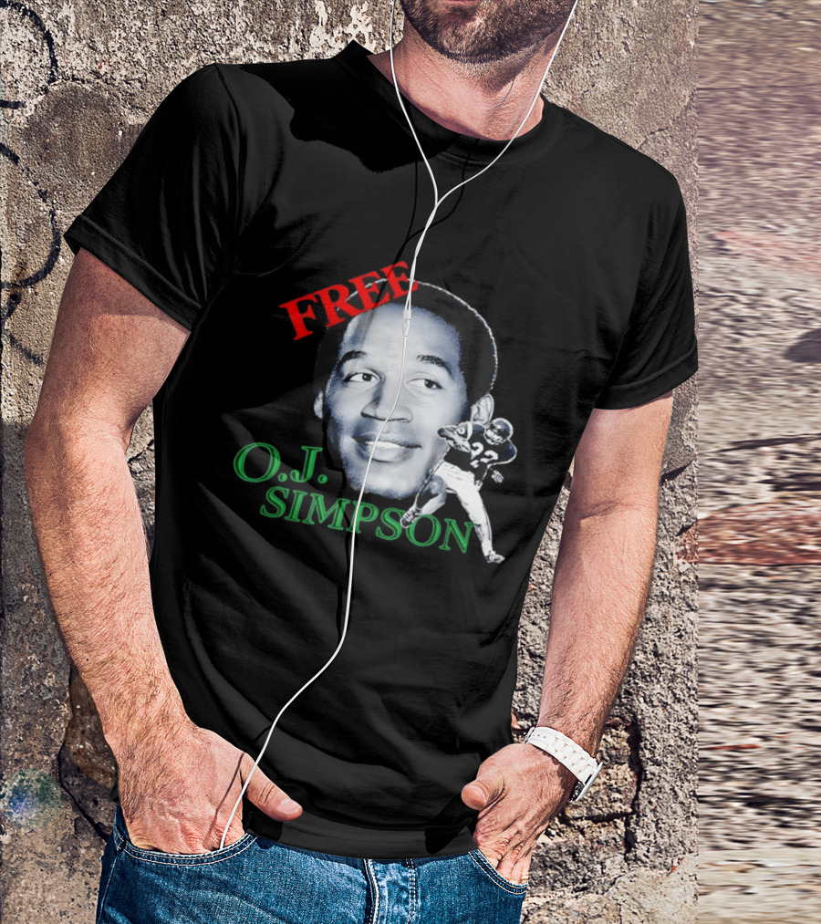 Free OJ Simpson 22 Football NFL Buffalo Team T-Shirt